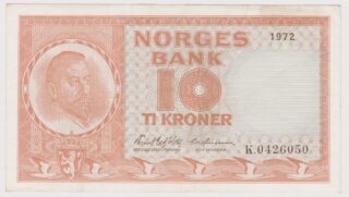 1972 - 10 Kroner - Il Padre dell'Indipendenza e il Mare