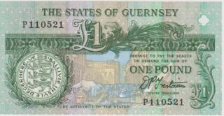 1991 - 1 Pound  Il Cuore di St. Peter Port e il Grande Balivo