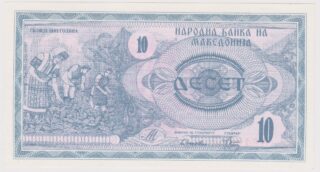 1992 - 10 Denari - L'Oro di Macedonia e il Grido di Kruševo