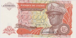 1992 - 500.000 Zaïres - L'Ultima Forza del Vecchio Regime