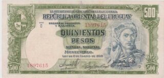 1939 - 500 Pesos - Uruguay