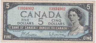 1954 - 5 Dollars - Canada