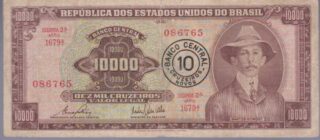 1967 - 10 Cruzeiros Novos su 10.000 Cruzeiros - Brasile