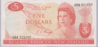 1967 - 5 Dollars - New Zeland