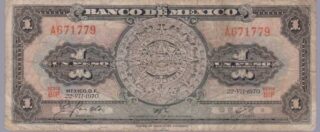 1970 - 1 Peso - Mexico