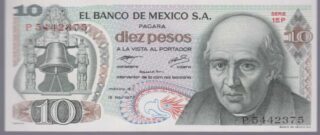 1977 - 10 Pesos - Mexico