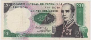 1987 - 20 Bolivares - Venezuela