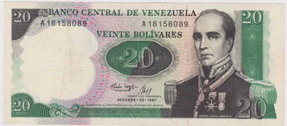 1987 - 20 Bolivares - Venezuela