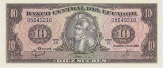 1988 - 10 Sucres - Ecuador