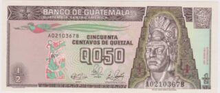 1989 - 0,50 Quetzal - Guatemala
