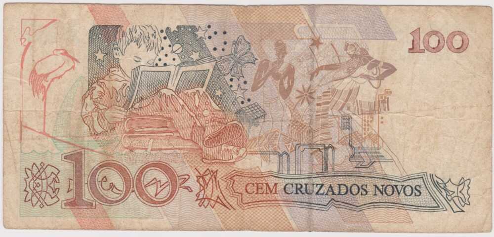 1989 - 100 Cruzados Novos - Brasile - immagine 2