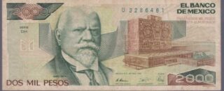 1989 - 2.000 Pesos - Mexico