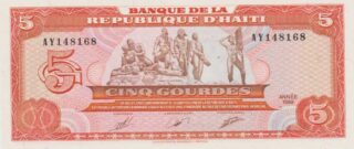 1989 - 5 Gourdes - Haiti