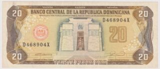 1990 - 20 Pesos Oro - Republica Dominicana