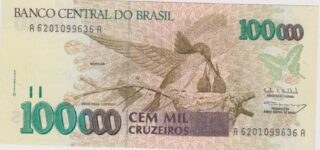 1992 - 100.000 - Cruzeiros - Brasile
