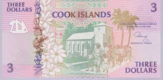 1992 - 3 Dollars - Cook Islands