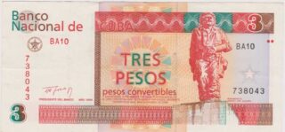 1994 - 3 Pesos Convertibles - Cuba