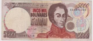 1994 - 5.000 Bolivares - Venezuela