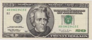 1996 - 20 Dollars - U.S.A.
