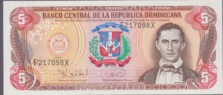 1996 - 5 Pesos Oro - Republica Dominicana