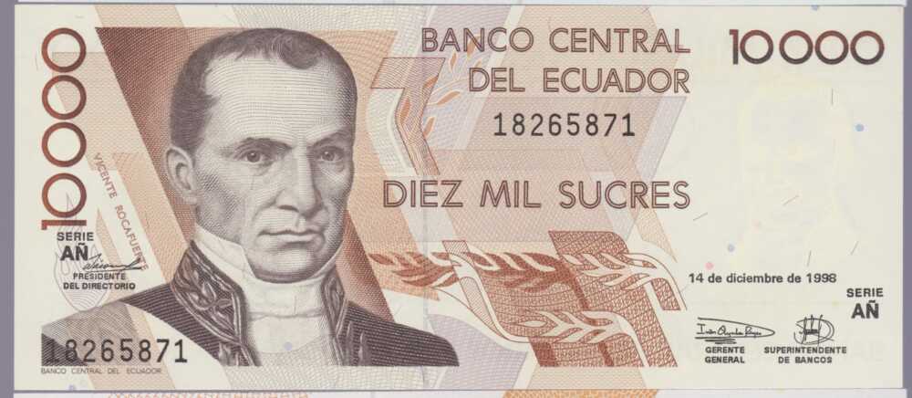 1998 - 10.000 - Sucres - Ecuador