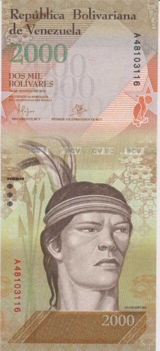 2016 - 2.000 Bolivares - Venezuela