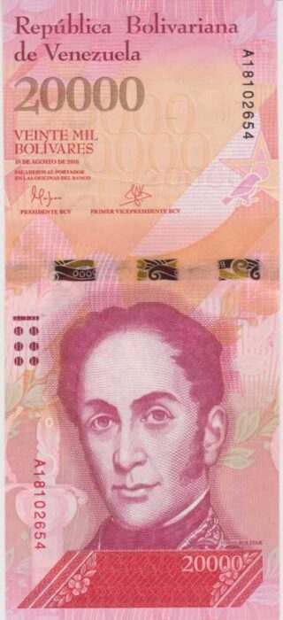 2016 - 20.000 Bolivares - Venezuela