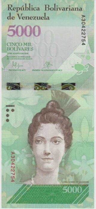 2016 - 5.000 Bolivares - Venezuela