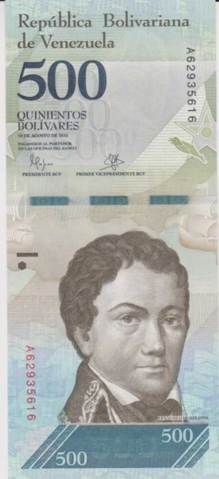 2016 - 500 Bolivares - Venezuela