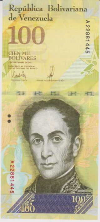 2017 - 100.000 Bolivares - Venezuela