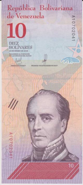2018 - 10 Bolivares Soberanos - Venezuela