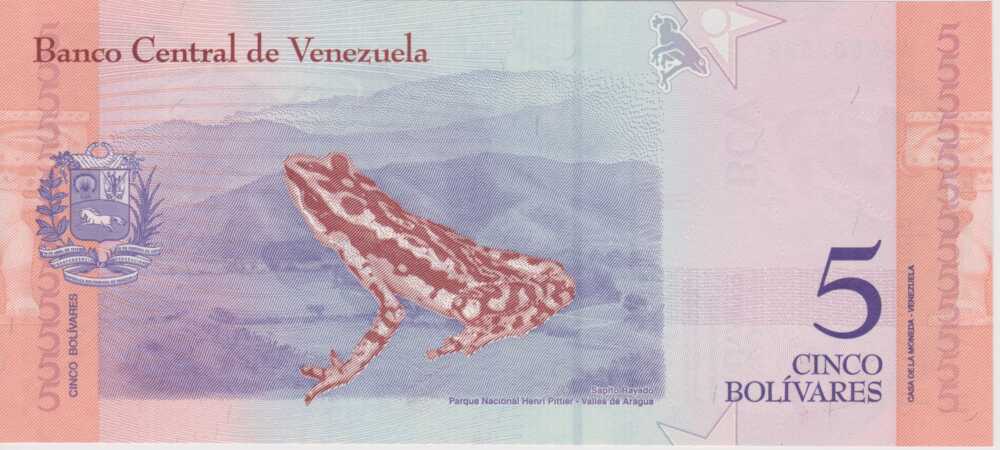 2018 - 5 Bolivares Soberanos - Venezuela - immagine 2