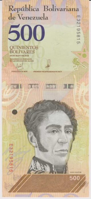 2018 - 500 Bolivares Soberanos- Venezuela