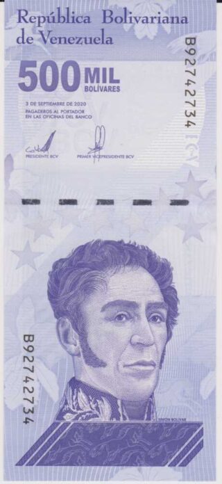 2020 - 500.000 Bolivares Soberanos - Venezuela