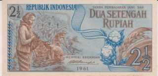 1961 - 2,50 Rupiah - Republic Indonesia