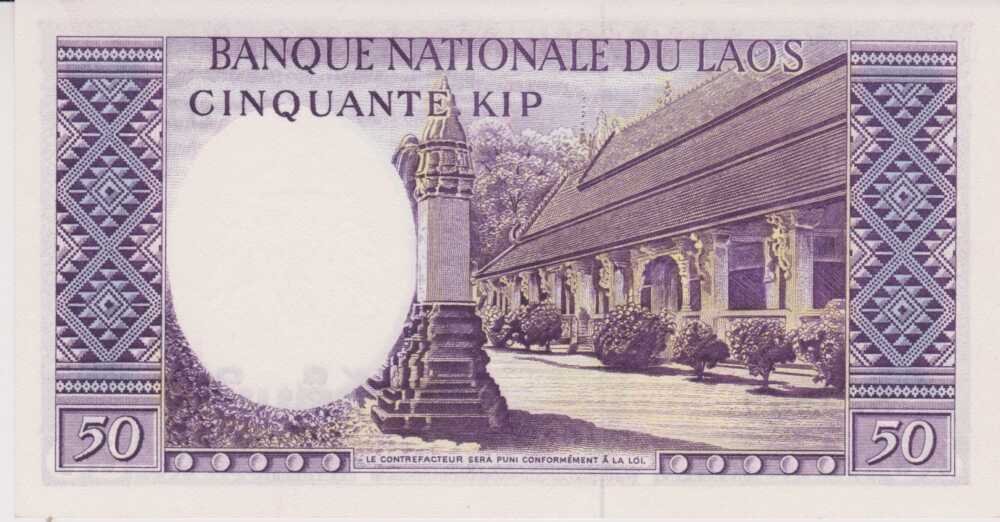 1963 - 50 Kip - Laos - immagine 2