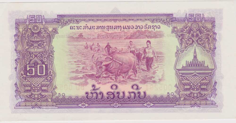 1968 - 50 Kip - Laos - immagine 2