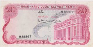 1969 -20 Dong - Vietnam del Sud