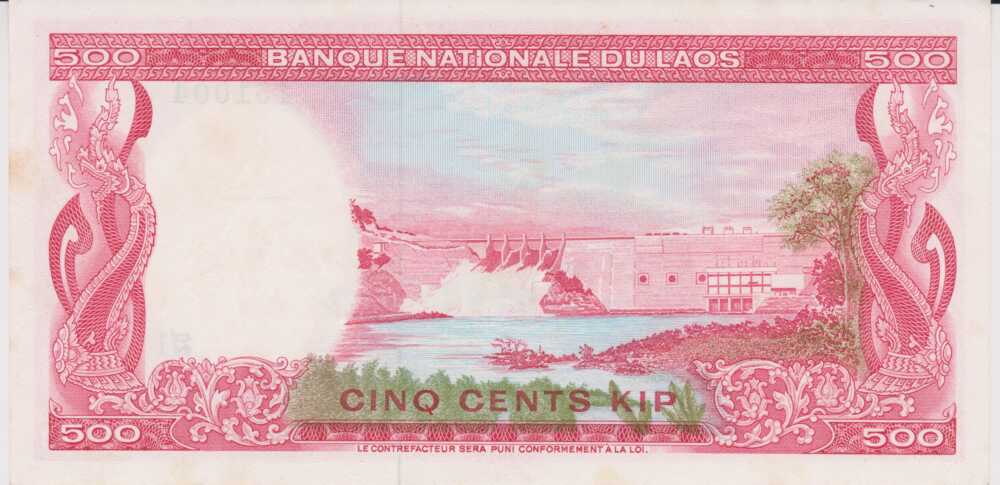 1974 - 500 Kip - Laos - immagine 2