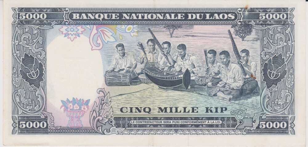 1975 - 5.000 Kip - Laos - immagine 2