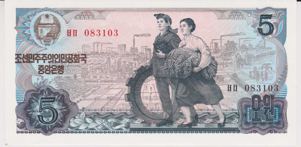 1978 - 5 Won - Corea del Nord
