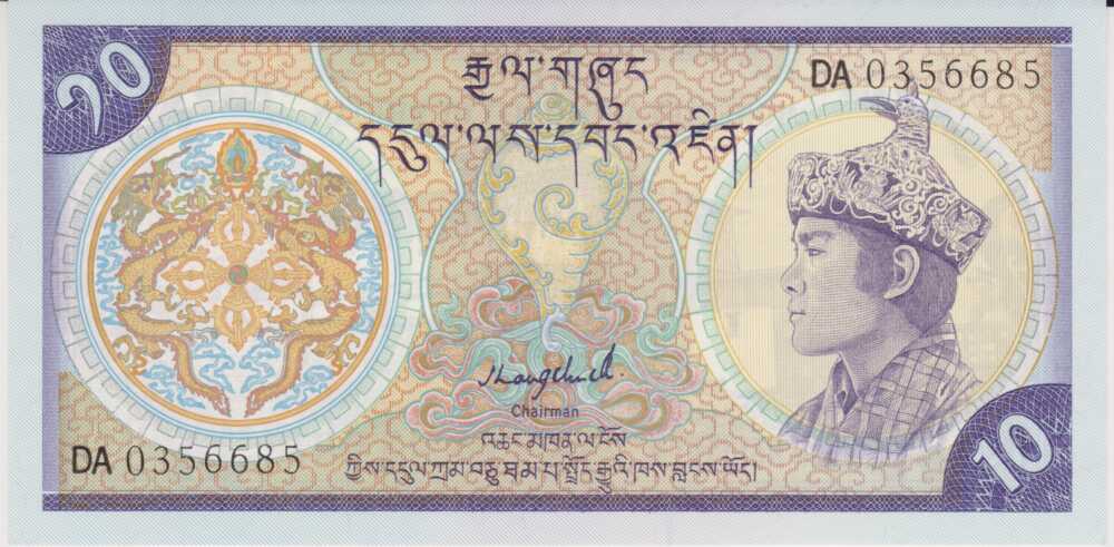 1986 - 10 Ngultrum - Bhutan