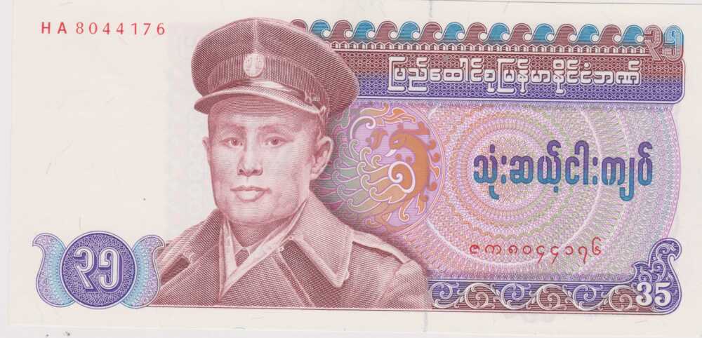 1986 - 35 Kyats - Birmania