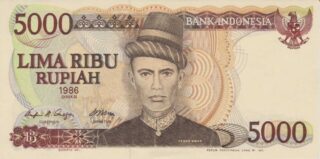1986 - 5.000 Rupiah - Indonesia