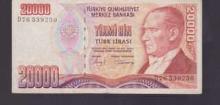 1988 - 20.000 Turk Lirasi - Turchia