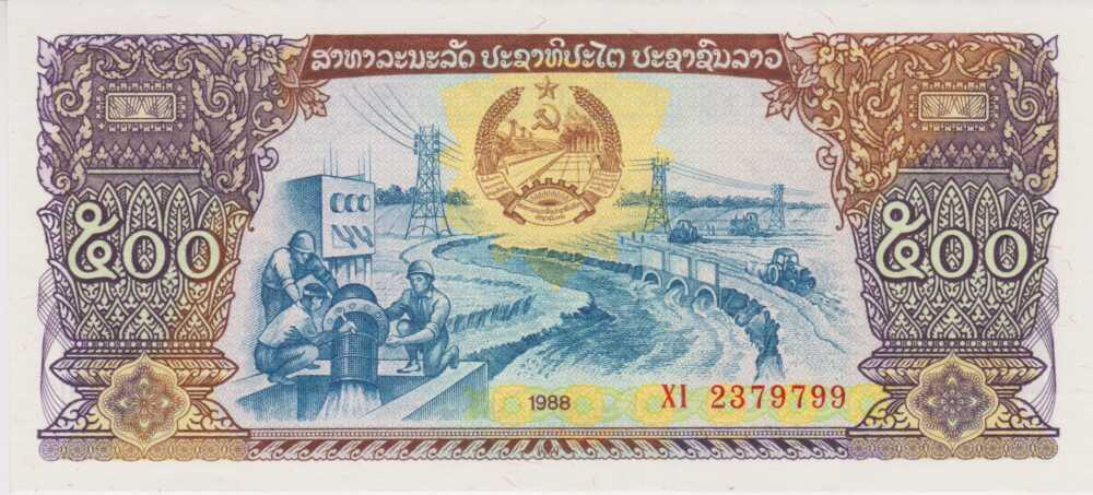 1988 - 500 Kip - Laos