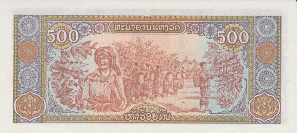 1988 - 500 Kip - Laos - immagine 2