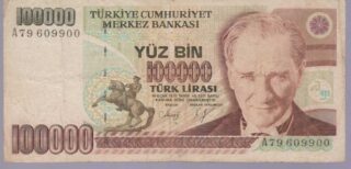 1991 - 100.000 Turk Lirasi - Turchia