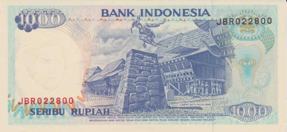 1992 - 1.000 rupiah - Indonesia - immagine 2