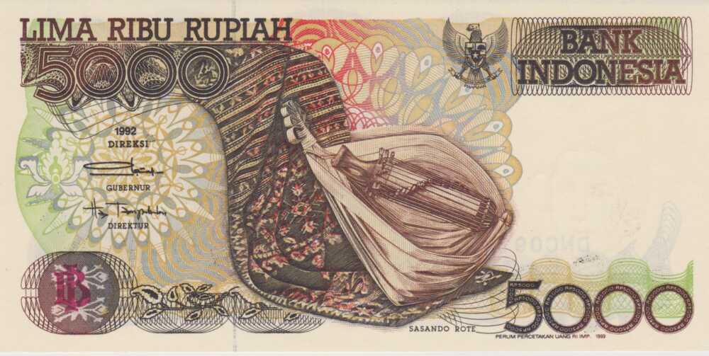 1992 - 5.000 Rupiah - Indonesia
